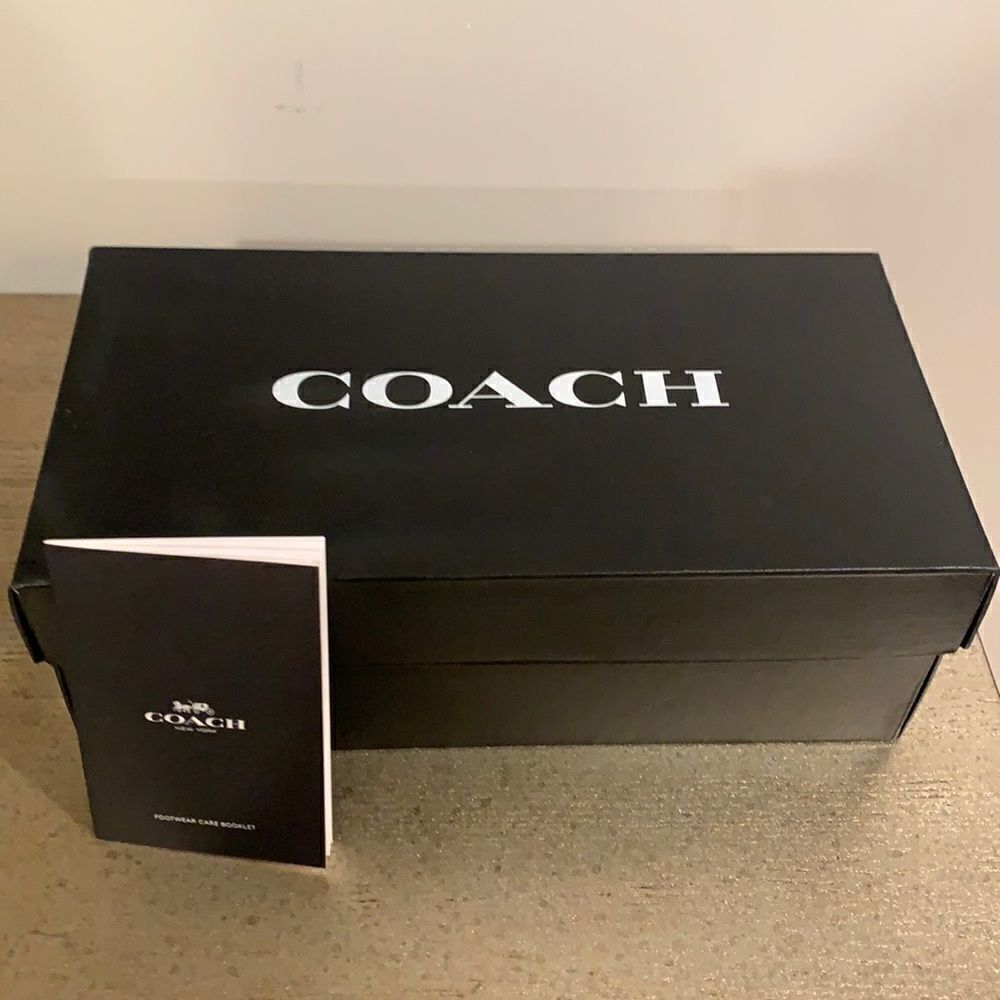 Coach shoe box and booklet
